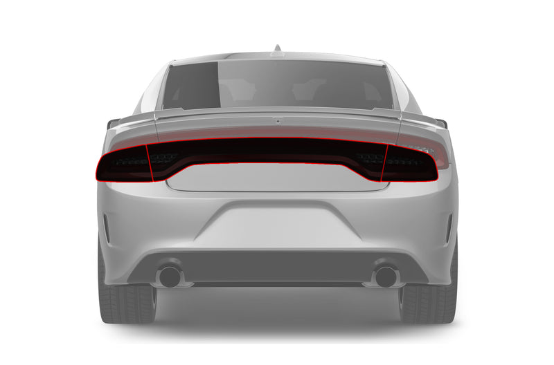 Precut headlight and taillight tint film for Dodge Charger