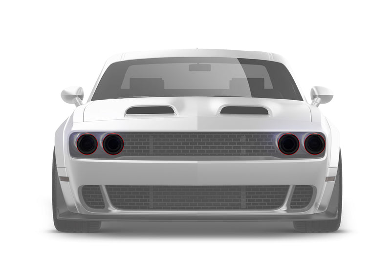 Precut headlight and taillight tint film for Dodge Challenger