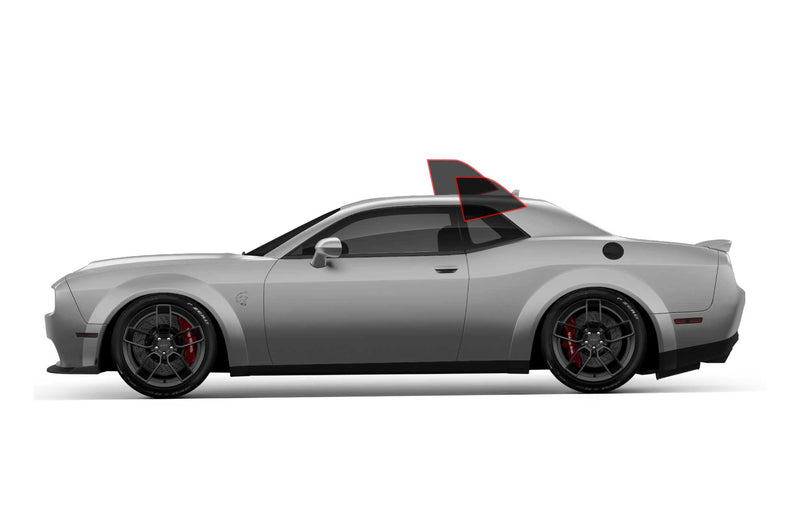 Precut window tint film for Dodge Challenger (Rear Driver/Passenger)