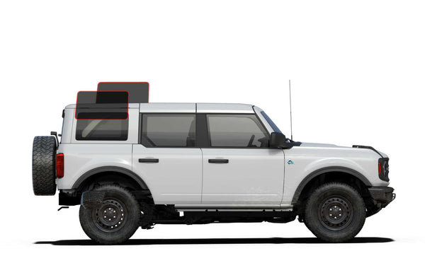 Precut window tint film for Ford Bronco (Cargo Driver/Passenger)