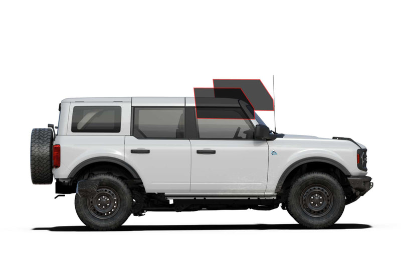 Precut window tint film for Ford Bronco (Front Driver/Passenger)