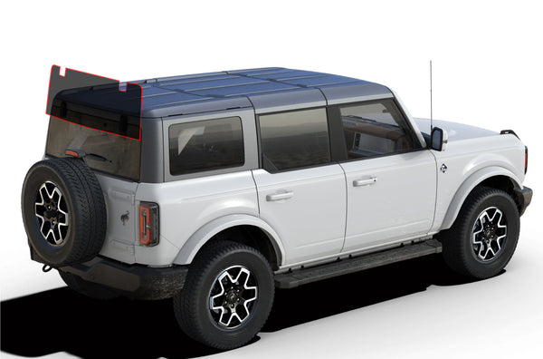 Precut window tint film for Ford Bronco (Rear Windshield)