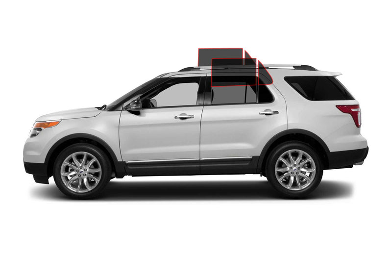 Precut window tint film for Ford Explorer (Rear Driver/Passenger)