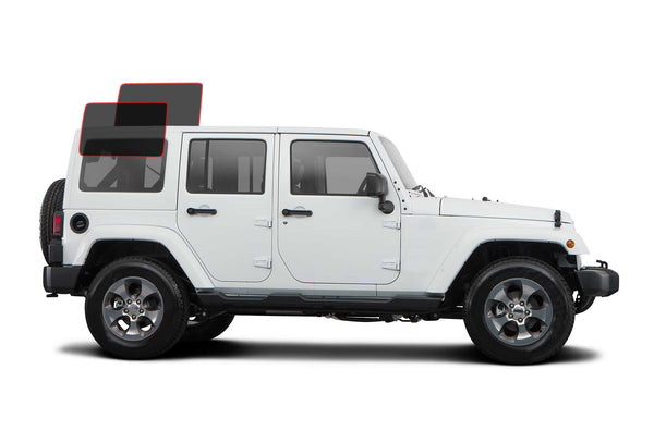 Precut window tint film for Jeep Wrangler JK (Cargo Driver/Passenger)