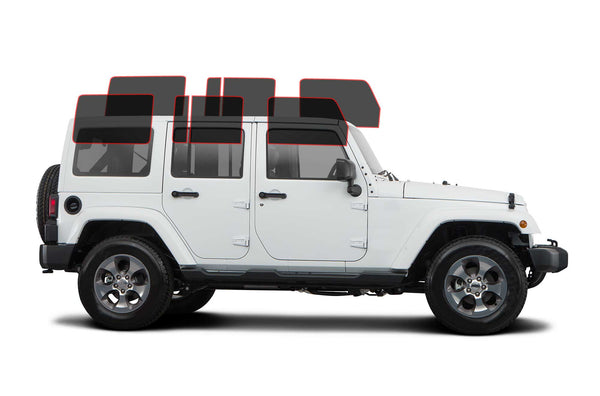 Precut window tint film for Jeep Wrangler JK (Driver/Passenger)