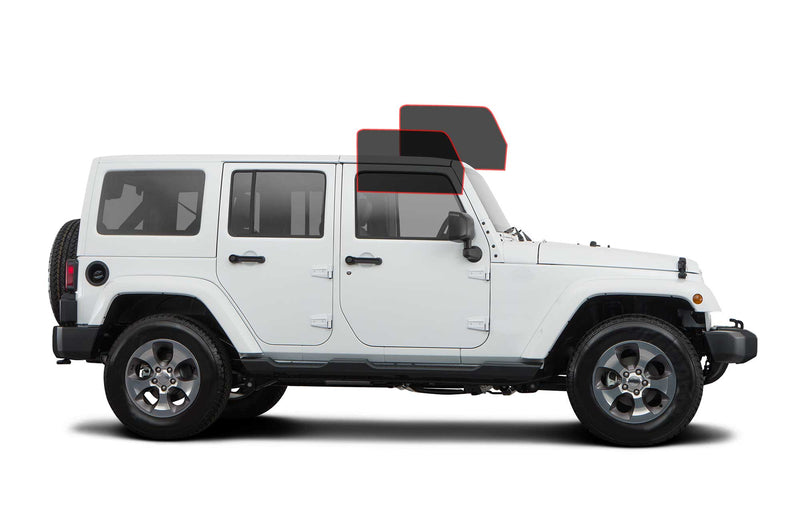 Precut window tint film for Jeep Wrangler JK (Front Driver/Passenger)