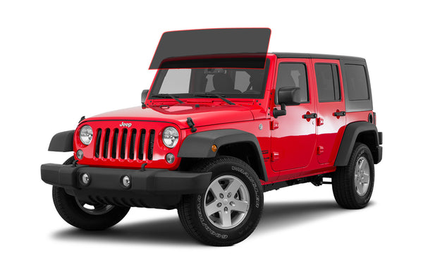 Precut window tint film for Jeep Wrangler JK (Front Windshield)