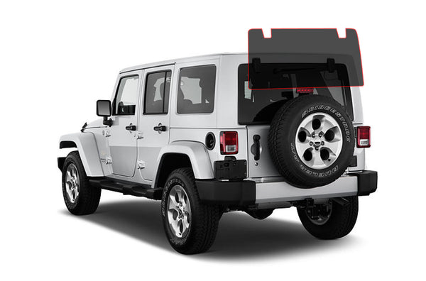 Precut window tint film for Jeep Wrangler JK (Rear Windshield)