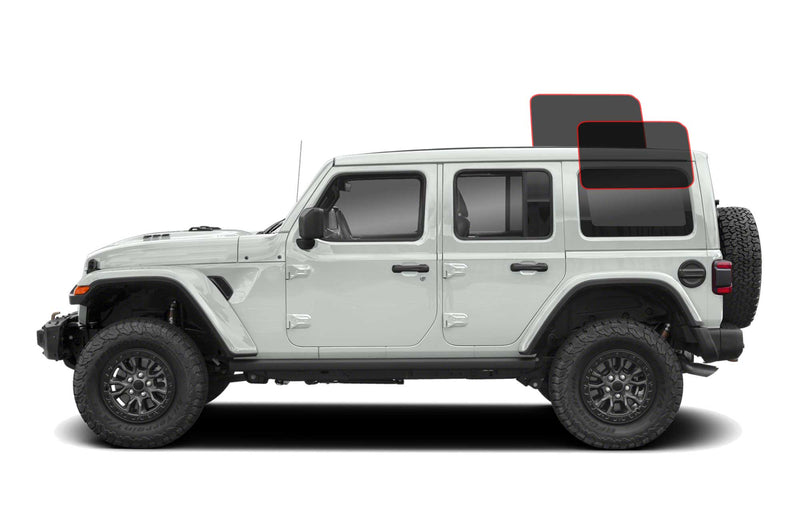 Precut window tint film for Jeep Wrangler JL (Cargo Driver/Passenger)