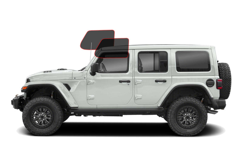 Precut window tint film for Jeep Wrangler JL (Front Driver/Passenger)