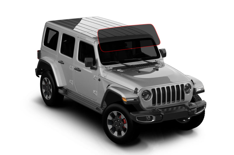 Precut window tint film for Jeep Wrangler JL (Front Windshield)