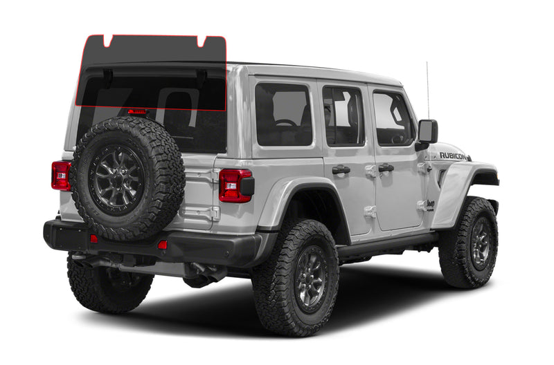 Precut window tint film for Jeep Wrangler JL (Rear Windshield)