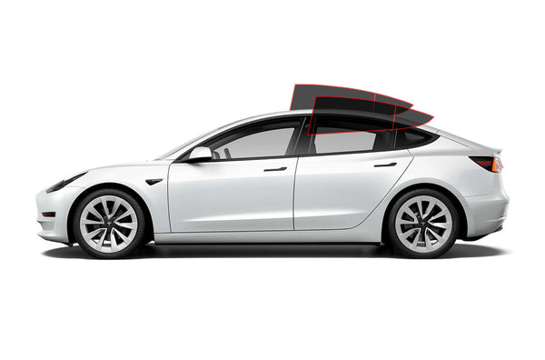 Precut window tint film for Tesla Model 3 (Rear Driver/Passenger)