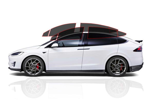 Precut window tint film for Tesla Model X Front-Rear Driver/Passenger