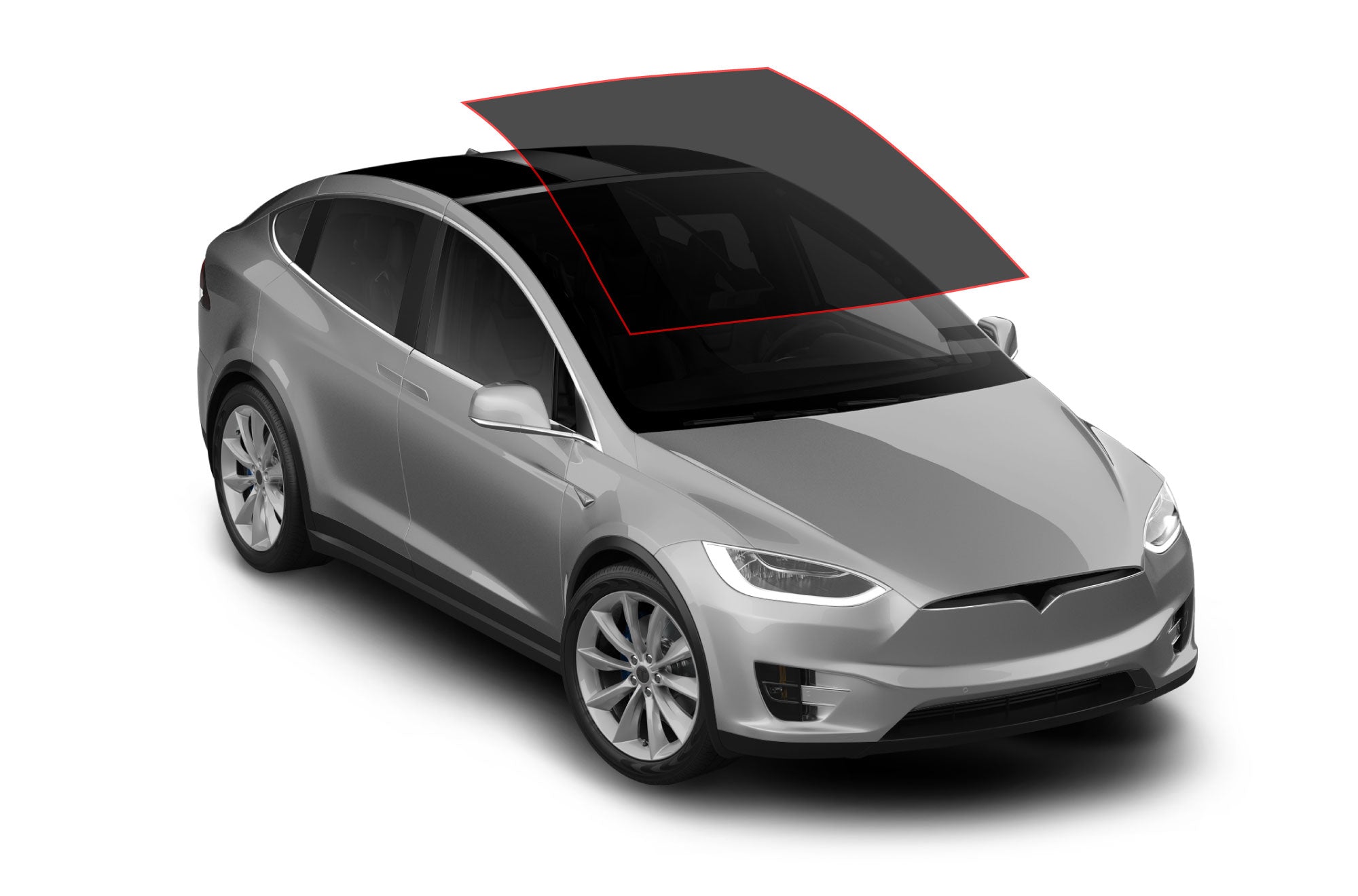 Tesla X Windshield Tint