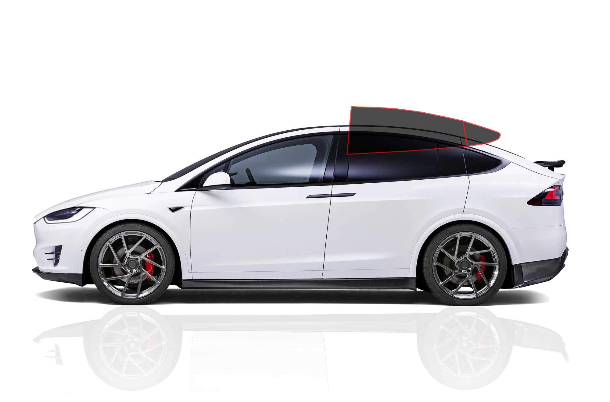 Precision Window Films Front Precut Window Tint – Tesla Model X 2016-2024 – Nano Dyed Carbon, Scratch-Resistant, Any Shade