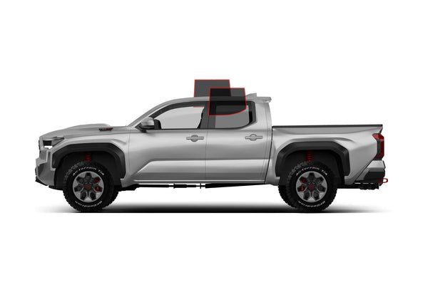 Precut window tint film for Toyota Tacoma (Rear Driver/Passenger)