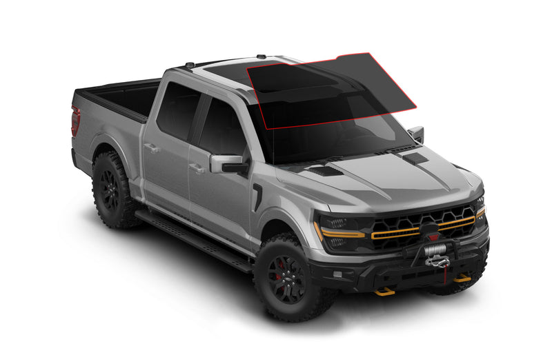 Precut window tint film compatible with Ford F150 (Front Windshield)