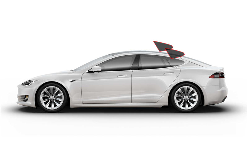 Precut window tint film compatible with Tesla Model S (Rear Driver/Passenger)