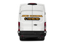 Custom Business Name & Phone Number Vinyl Decals for Ford Transit