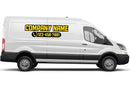 Custom Business Name & Phone Number Vinyl Decals for Ford Transit