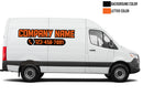 Custom Business Name & Phone Number Vinyl Decals for Mercedes Sprinter