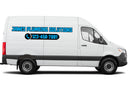 Custom Business Name & Phone Number Vinyl Decals for Mercedes Sprinter