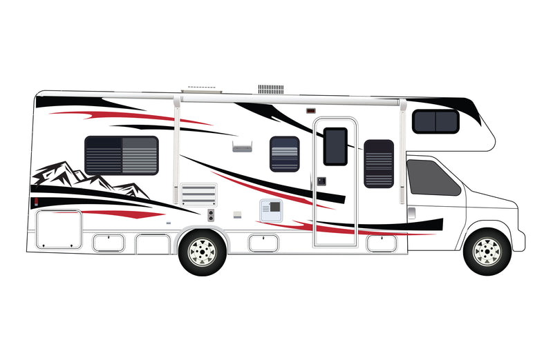 Replacement graphics decals for RVs Motorhome Class C (kit RG15004)