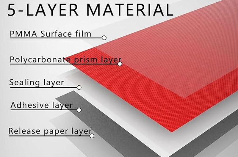 Red reflective PVC safety tape for trailers

