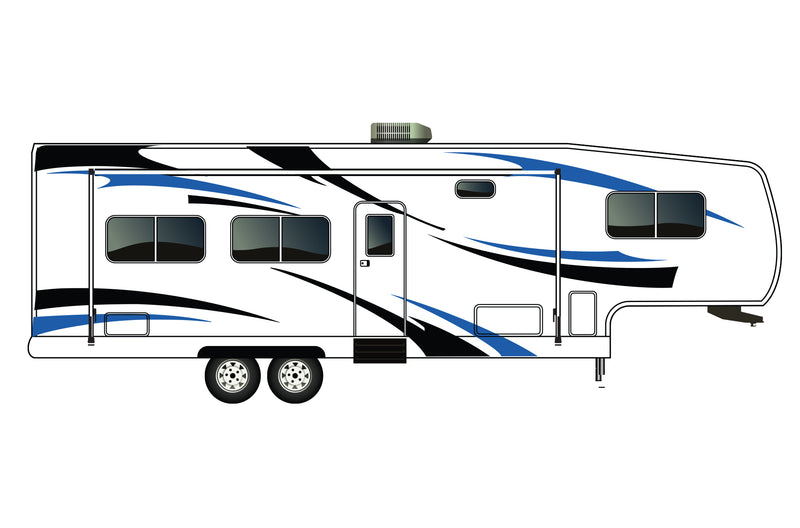 Replacement graphics decals for RVs Fifth-Wheels (kit RG15003)