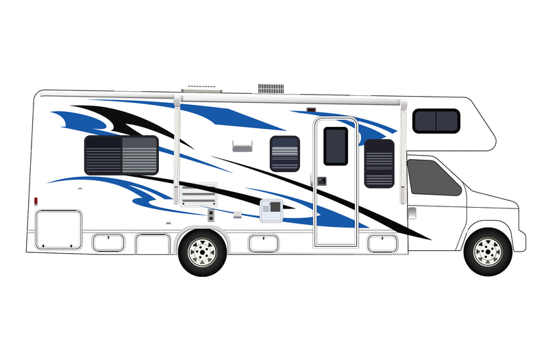 Replacement graphics decals for RVs Motorhome Class C (kit RG15002)