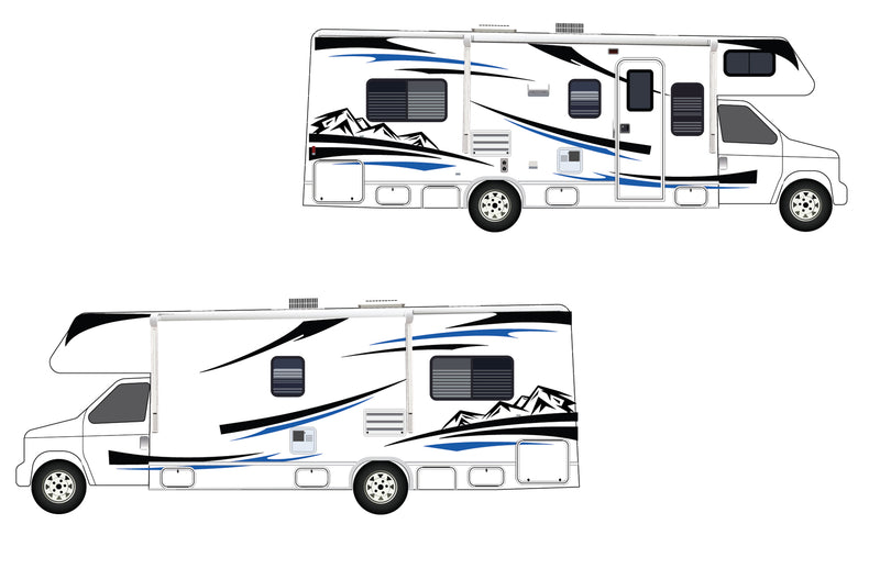 Replacement graphics decals for RVs Motorhome Class C (kit RG15004)