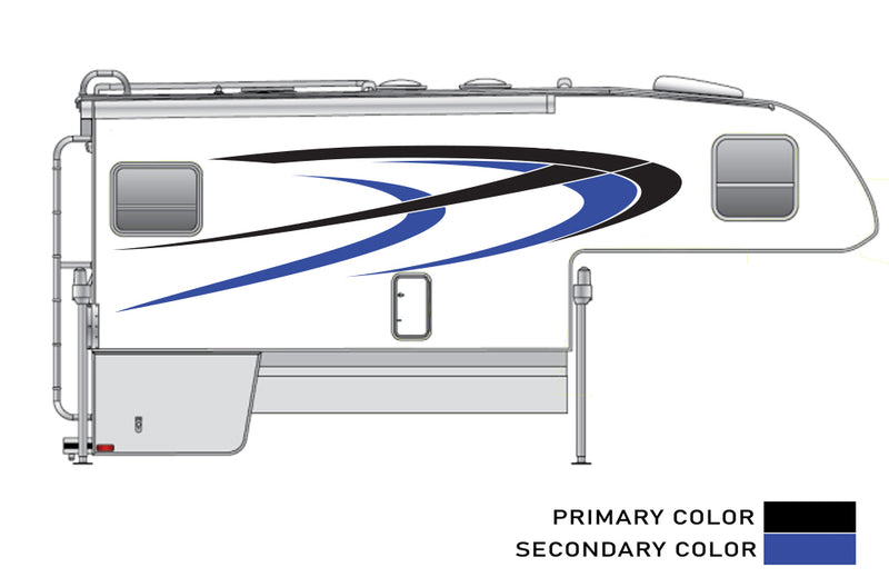 Replacement graphics decals for Truck Camper (kit RG15001)