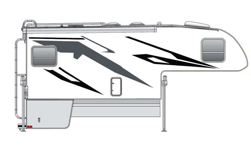 Replacement graphics decals for Truck Camper (kit RG15013)