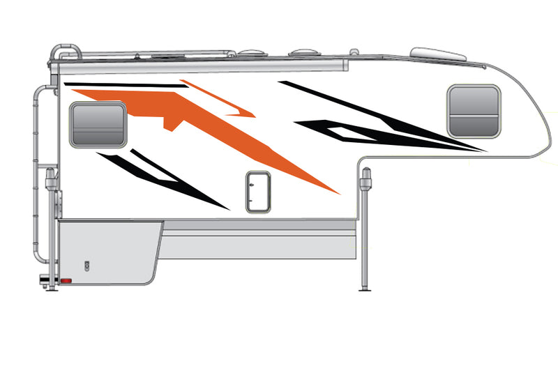 Replacement graphics decals for Truck Camper (kit RG15013)