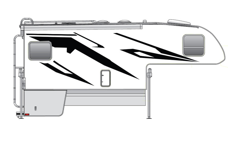 Replacement graphics decals for Truck Camper (kit RG15013)