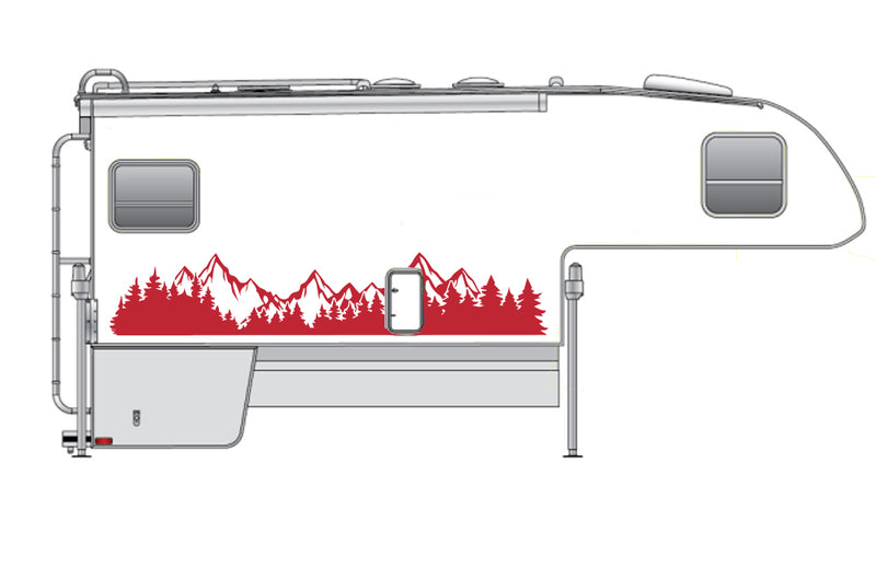 Replacement graphics decals for Truck Camper (kit RG15028)