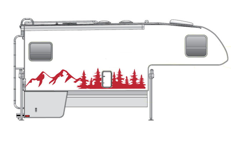 Replacement graphics decals for Truck Camper (kit RG15027)