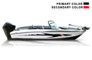 Replacement graphics decals for bass boat (Kit RG25007)