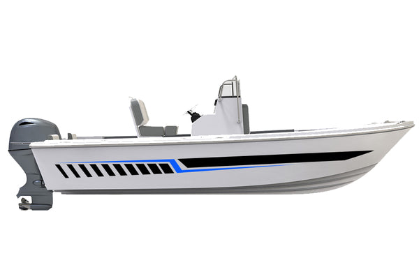 Replacement graphics decals for bay boat (Kit RG25005)