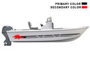 Replacement graphics decals for bay boat (Kit RG25006)
