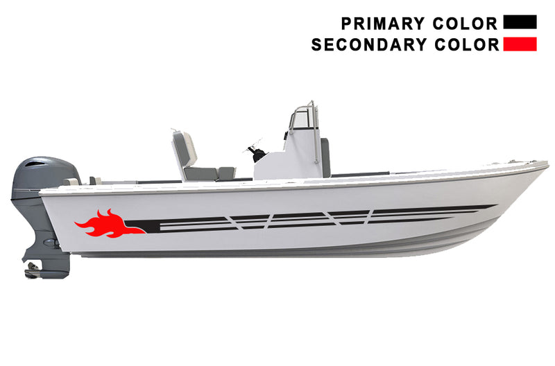 Replacement graphics decals for bay boat (Kit RG25006)