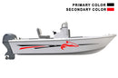 Replacement graphics decals for bay boat (Kit RG25008)