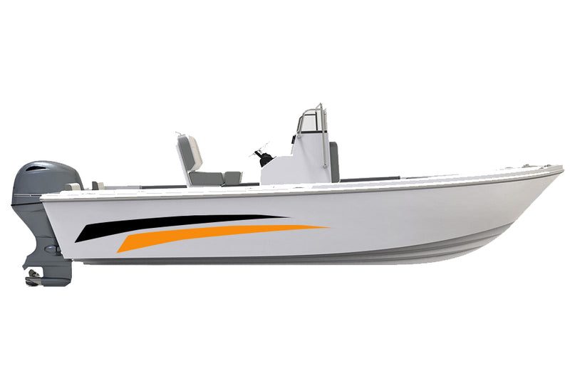 Replacement graphics decals for bay boat (Kit RG25009)