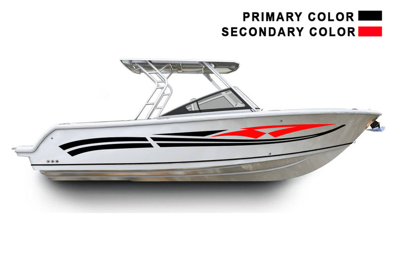 Replacement graphics decals for walkaround boat (Kit RG25004)