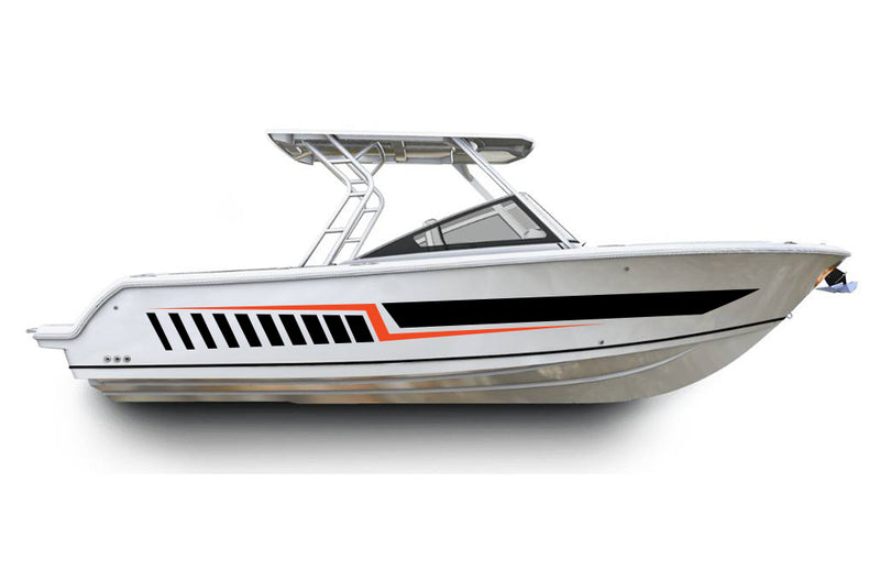 Replacement graphics decals for walkaround boat (Kit RG25005)