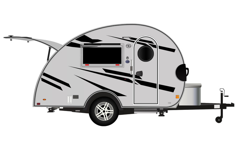 Replacement graphics decals for RVs Teardrop Trailers (kit RG15000)