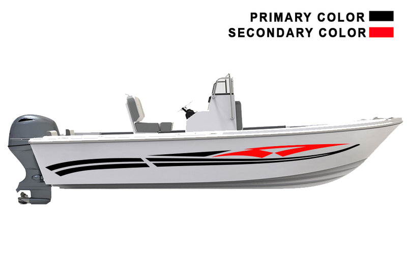 Replacement graphics decals for bay boat (Kit RG25004)