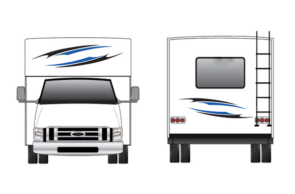 Replacement front & back decals for RV Motorhome Class C (Kit RG15003)