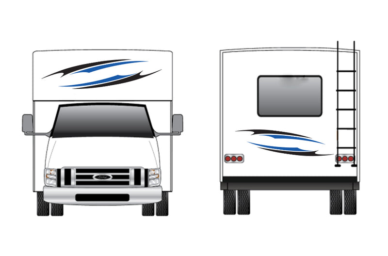 Replacement front & back decals for RV Motorhome Class C (Kit RG15003)